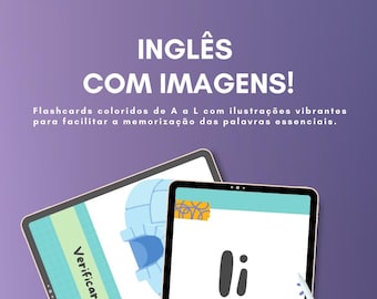 ¡Aprende inglés con una sonrisa! | Libro electrónico con tarjetas ilustradas de la A a la L | Inglés divertido para niños y principiantes | Imágenes inspiradas en el inglés de Hololive