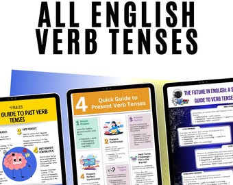 Dominio de los tiempos verbales en inglés: Una guía visual completa para un aprendizaje fácil