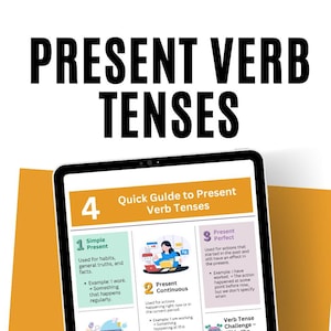 Pósters de tiempos simples: ¡la herramienta gramatical definitiva para un aprendizaje fácil!