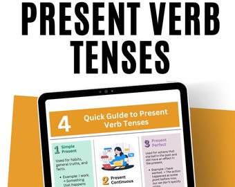 Pósters de tiempos simples: ¡la herramienta gramatical definitiva para un aprendizaje fácil!