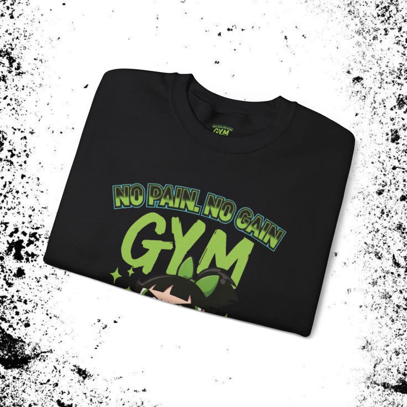 Bluza fitness Buttercup | Gadżety Powerpuff Girls | Bez bólu nie ma zysku zdjęcie 2