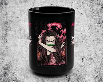 Anime Mug Christmas Gift - Damon Slayer Xmas Coffee Mug