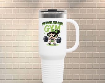 Buttercup Powerpuff Girls 40oz Tumbler | Cartoon Character Gift | Insulated