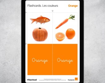 Color Flashcards for Kids | French Colors Digital Download | Fun & Educational Printable Flashcards | Language Learning | Instant PNG Files