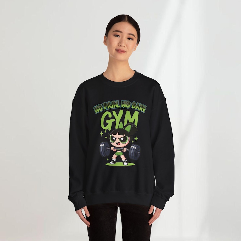 Bluza fitness Buttercup | Gadżety Powerpuff Girls | Bez bólu nie ma zysku zdjęcie 3