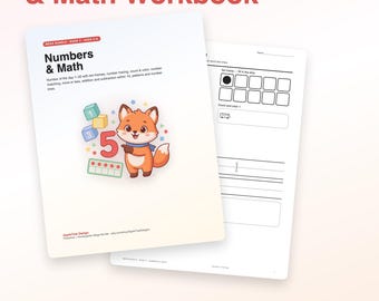 Werkboek voor het overtrekken van getallen voor kinderen van 3-6 jaar | 68 printbare pagina's: Tienframes, tellen, optellen en aftrekken | Wiskunde voor kleuters en peuters (PDF)