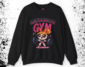 Blossom Powerpuff Girls Sweatshirt for Women | Anime Crewneck Fitness Gear DTF