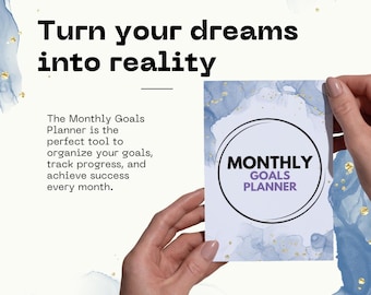 ¡El éxito empieza aquí! | Planificador de objetivos mensuales para aficionados a Hololive English, profesores de inglés y amantes de la productividad