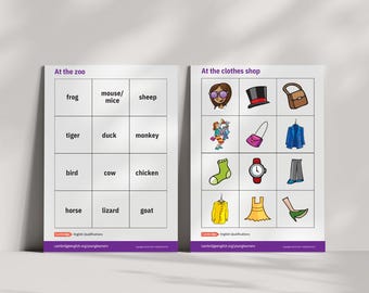Cambridge English Pre A1 Starters Flashcards | ESL Printable PDF for Kids | English Teacher Resource | English Shield | IELTS Prep