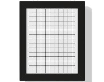 Korean Hangul Vertical Wall Art – Minimalist Drawing Chart Poster | Korean Alphabet Print for Office, Studio and Gifts