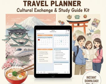 Ultimate Japan Travel Planner | Cultural Exchange & Study Guide Kit
