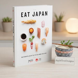 Guía de viaje culinario Eat Japan | Mapa de Tokio con estrellas Michelin y comida callejera | Libro electrónico gastronómico de las 47 prefecturas | Planificador de viajes a Japón: regalo gastronómico