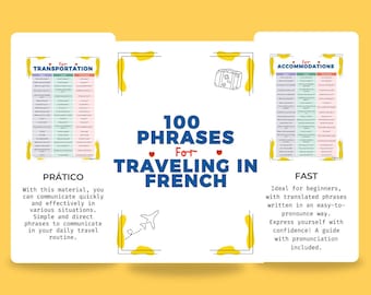 100 frases en francés para viajar