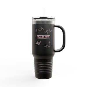 BLACKPINK 40oz K-Pop Travel Mug | Learn Korean with K-Pop | Spill-Proof Tumbler from Korean Merch | Blink Gift | 50% OFF 2 Items