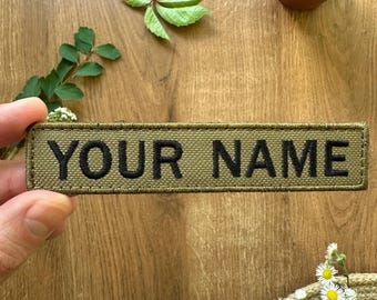 Personalisiertes Namensschild mit individuellem Aufnäher | Personalisierter Aufnäher zum Aufbügeln, Klettverschluss und Aufnäher für Jacken, Hüte, Rucksäcke und Uniformen