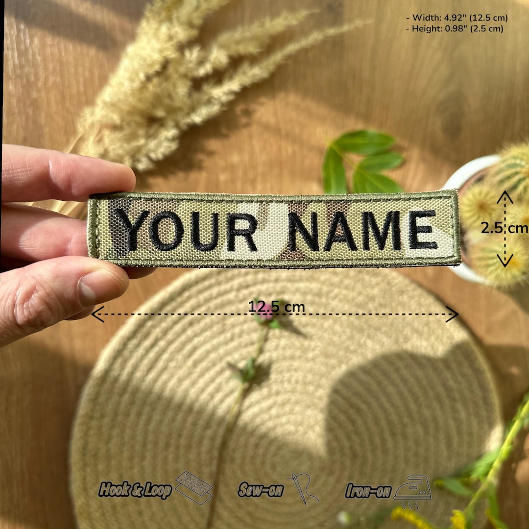 Custom Name Patch – Embroidered Name Tag | 12.5*2.5cm Tactical Patch ...