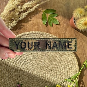 Personalisierter gestickter Anhänger - Individueller Namensaufnäher | 3D Patch - Patch - Aufnäher zum Aufbügeln, Aufnähen, für Jacken, Hüte, Rucksäcke und Uniformen