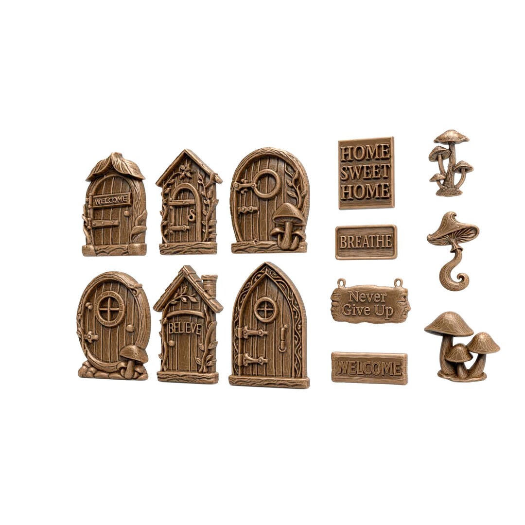 STL Files for CNC Router 3D Printer Files Fairy Door Set Whimsical 3D ...