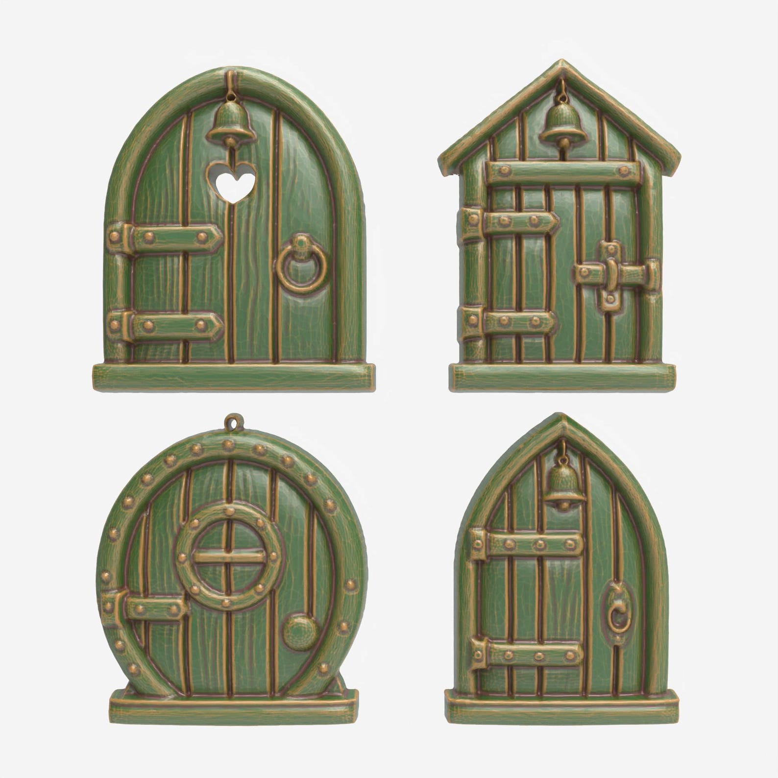 STL Files for CNC Router 3D Printer Files Fairy Door Set – Whimsical 3D ...