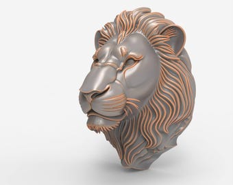Lion Head STL file for CNC 3d printer - digital download
