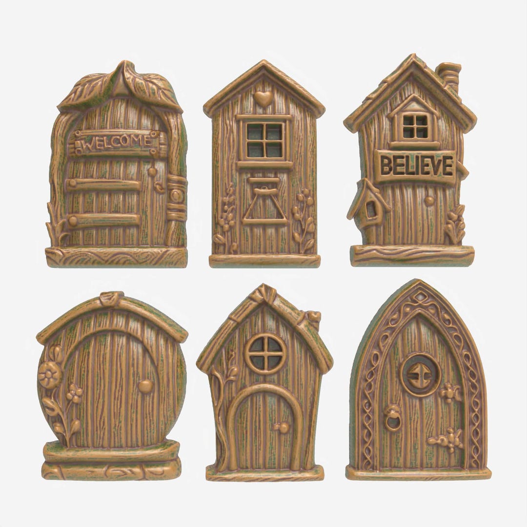 STL Files for CNC Router 3D Printer Files Fairy Door Set Whimsical 3D ...