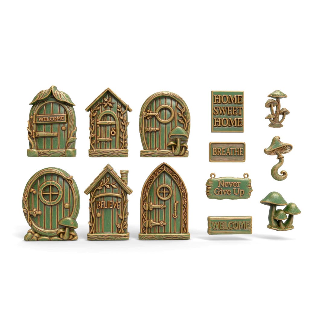 Fairy Door STL Bundle for CNC 3D Printing Set of 6 Whimsical Fantasy ...