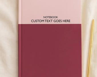 Personalized A5 Color Block Notebook: Custom Hardcover Journal