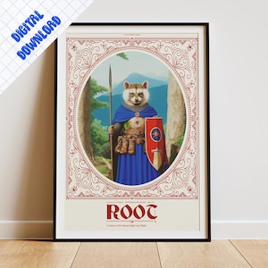 Poster ispirato al gioco Root Boargame Stampa artistica digitale per fan
