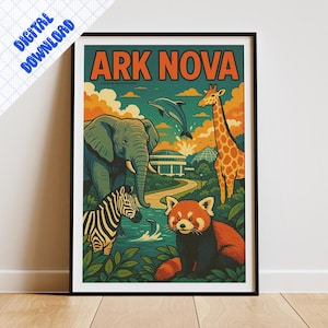 Ark Novaボードゲームポスター - ファンアート、デジタルダウンロード、レトロゲームアート
