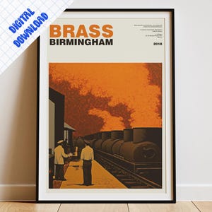 Brass Birmingham Boardgame Poster / Digital Download / Printable Wall Art / Fan Art / Geek Present