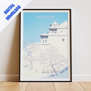 The White Castle Boardgame Poster / Digital Download / Printable Wall Art /  Game Room Decor