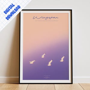 Poster del gioco da tavolo Wingspan Fan Art