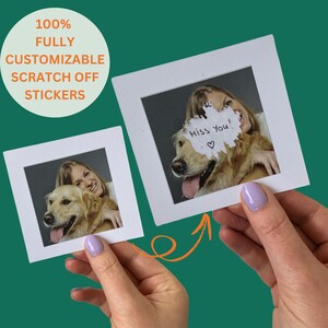 Personalisierte Rubbel-Aufkleber mit deinem Logo oder Design! Personalisieren Sie für Promotionen, Geschenke und einzigartige Werbegeschenke. Lustig und interaktiv!