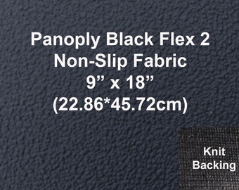 Panoply Flex 2 antislip neopreen antislipstof zwart met gebreide achterkant 9 x 18 ideaal voor schoenzool, pantoffels, meubels,