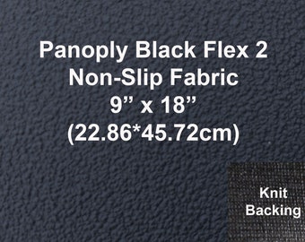 Panoply Flex 2  Anti Grip Non Slip Neoprene Fabric Black with Knitted  Backing 9 by 18 great for Shoe Sole, Slippers, Furniture,