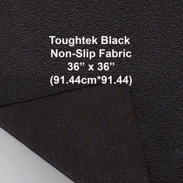 Toughtek Non slip Black Fabric 36 by 36  in., Sole Fabric, Shoe Fabric, Baby Shoe Sole Fabric, Waterproof  Fabric, Non-Skip , Slip Resistant
