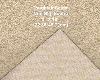 Toughtek Non slip Beige Fabric 9 by 18  in., Sole Fabric, Shoe Fabric, Baby Shoe Sole Fabric, Waterproof  Fabric, Non-Skip , Slip Resistant