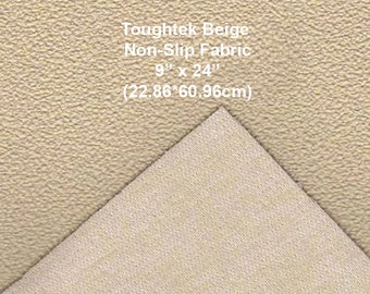 Toughtek Non slip Beige Fabric 9 by 24  in., Sole Fabric, Shoe Fabric, Baby Shoe Sole Fabric, Waterproof  Fabric, Non-Skip , Slip Resistant