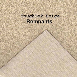 Puede incluir: Restos de tela ToughTek beige. La tela tiene una superficie texturizada.