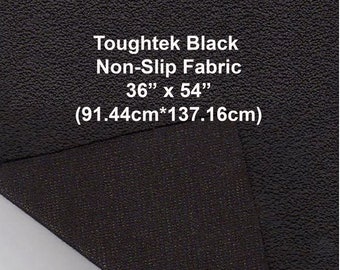 Toughtek Non slip Black Fabric 36 by 54  in., Sole Fabric, Shoe Fabric, Baby Shoe Sole Fabric, Waterproof  Fabric, Non-Skip , Slip Resistant