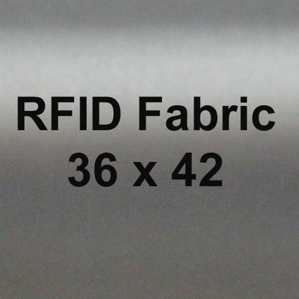 RFID Blocking Fabric, EMI Shielding  for Wallets Lining, Purse lining, Pocket Lining 36 by 42 in