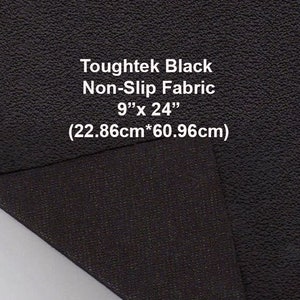 Toughtek Non slip Black Fabric 9 by 24  in., Sole Fabric, Shoe Fabric, Baby Shoe Sole Fabric, Waterproof  Fabric, Non-Skip , Slip Resistant