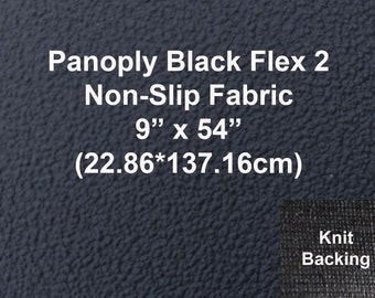 Panoply Flex 2  Anti Grip Non Slip Neoprene Fabric Black with Knitted  Backing 9 by 54 great for Shoe Sole, Slippers, Furniture,