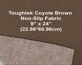 Toughtek Non slip Coyote Brown Fabric 9 by24  in.,Sole Fabric, Shoe Fabric,Baby Shoe Sole Fabric,Waterproof Fabric, Non-Skip ,Slip Resistant