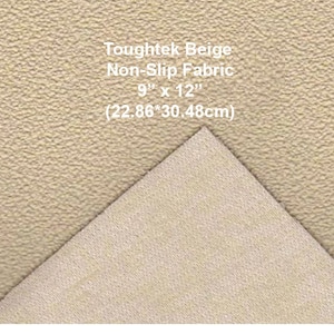 Toughtek Non slip Beige Fabric 9 by 12  in., Sole Fabric, Shoe Fabric, Baby Shoe Sole Fabric, Waterproof  Fabric, Non-Skip , Slip Resistant