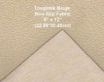 Toughtek Non slip Beige Fabric 9 by 12  in., Sole Fabric, Shoe Fabric, Baby Shoe Sole Fabric, Waterproof  Fabric, Non-Skip , Slip Resistant