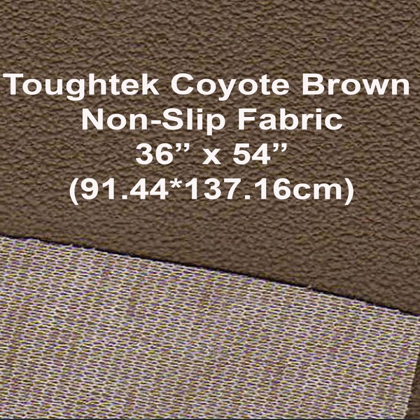 Toughtek Non slip Coyote Brown Fabric 36by54  in.,Sole Fabric, Shoe Fabric,Baby Shoe Sole Fabric,Waterproof Fabric, Non-Skip ,Slip Resistant