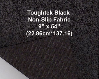 Toughtek Non slip Black Fabric 9 by 54 in., Sole Fabric, Shoe Fabric, Baby Shoe Sole Fabric, Waterproof  Fabric, Non-Skip , Slip Resistant