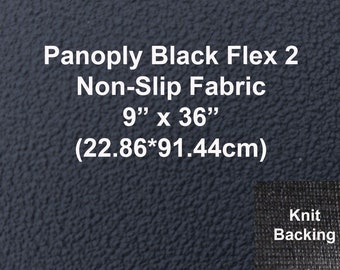 Panoply Flex 2  Anti Grip Non Slip Neoprene Fabric Black with Knitted  Backing 9 by 36 great for Shoe Sole, Slippers, Furniture,