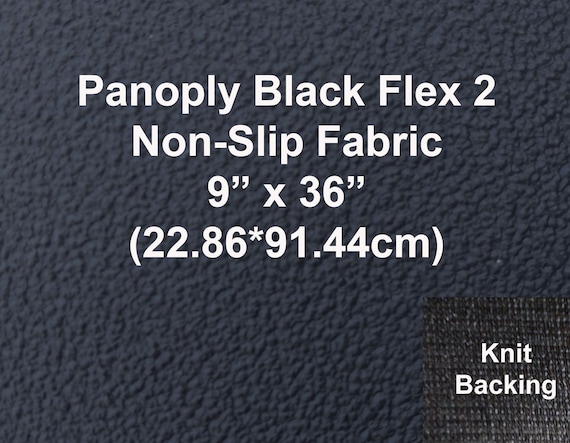 Panoply Flex 2  Anti Grip Non Slip Neoprene Fabric Black with Knitted  Backing 9 by 36 great for Shoe Sole, Slippers, Furniture,